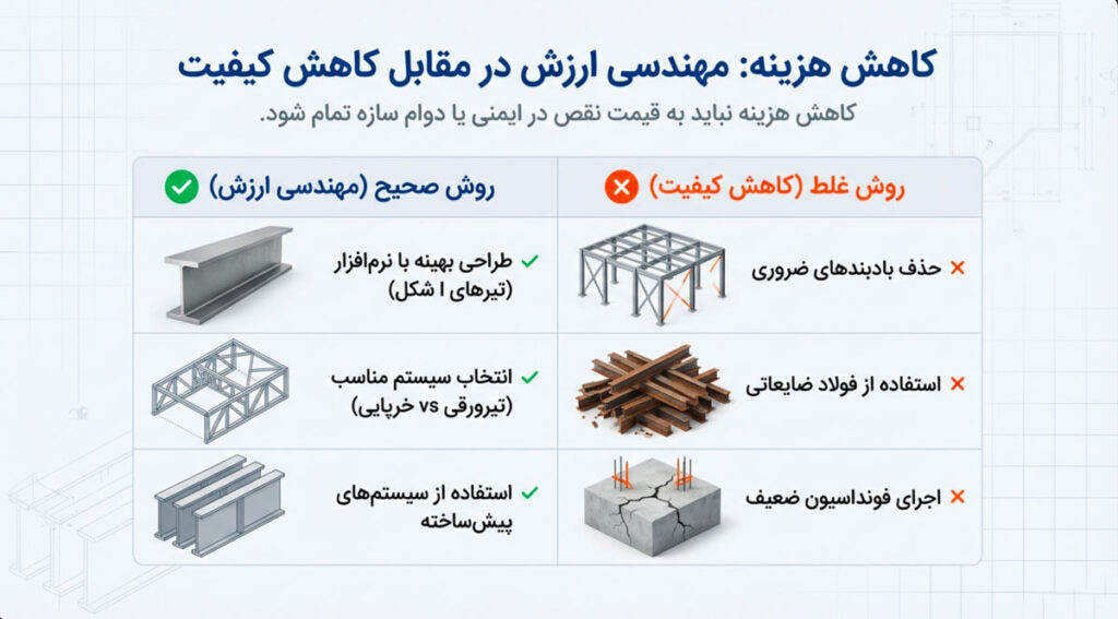کاهش هزینه ساخت سوله